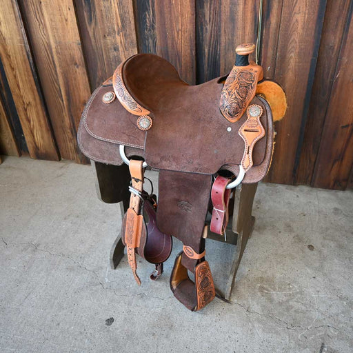 14.5" TESKEY'S CALF ROPING SADDLE Saddles - New Teskey's Saddlery