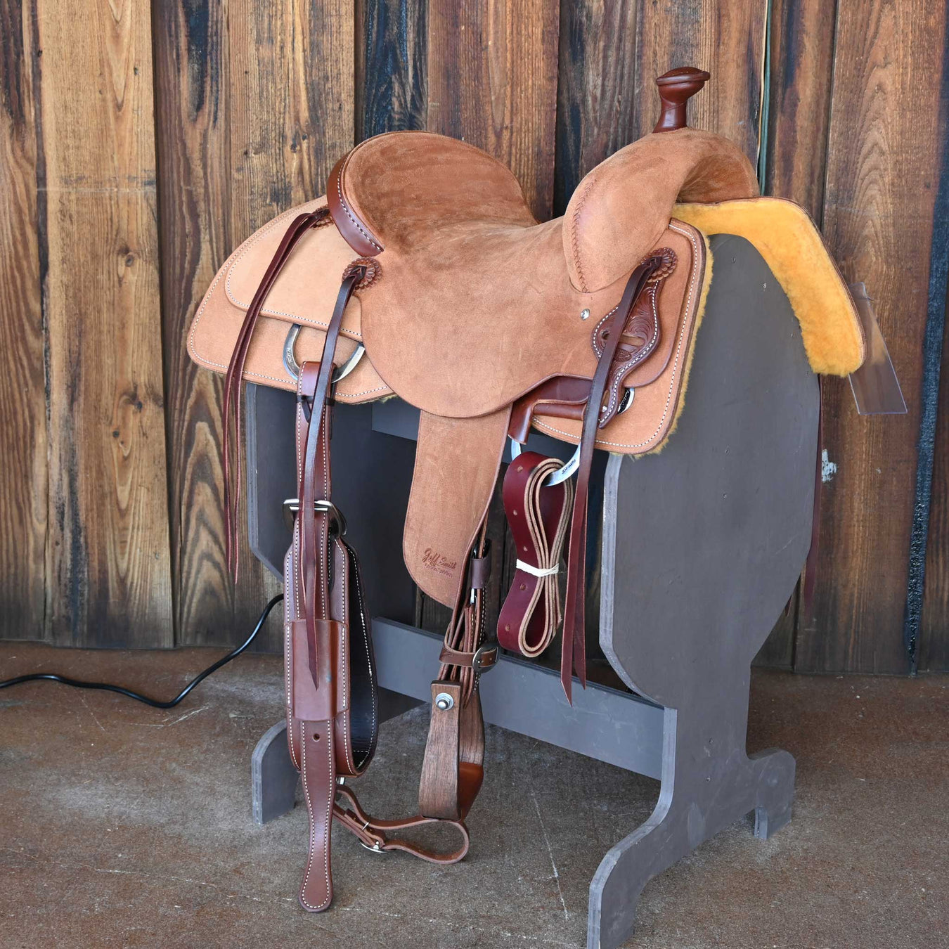 15" JEFF SMITH BUSTER WELCH COW HORSE SADDLE Saddles - New Jeff Smith