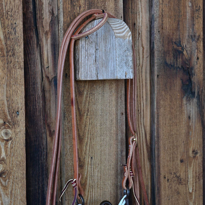 JD BIts Solid Port Bridle Rig w/Single Ear Headstall