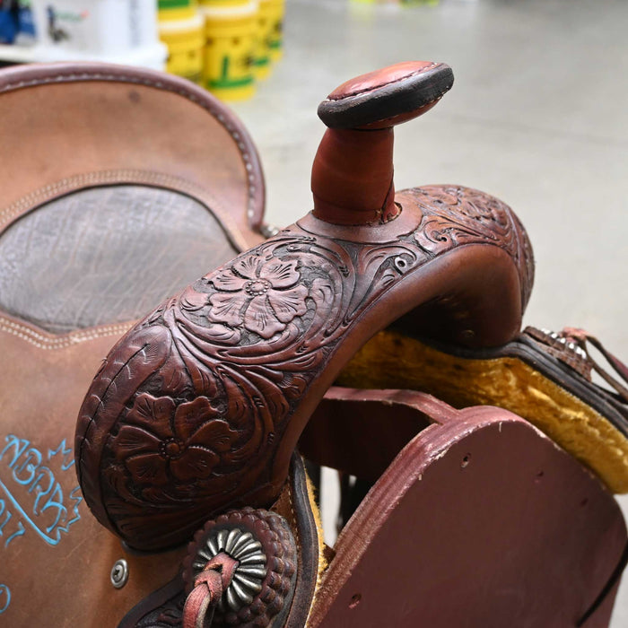 14" USED FRONTIER BARREL SADDLE