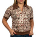 Howdy Hanny Western Square Vintage Polo Shirt WOMEN - Clothing - Tops - Short Sleeved Howdy Hanny