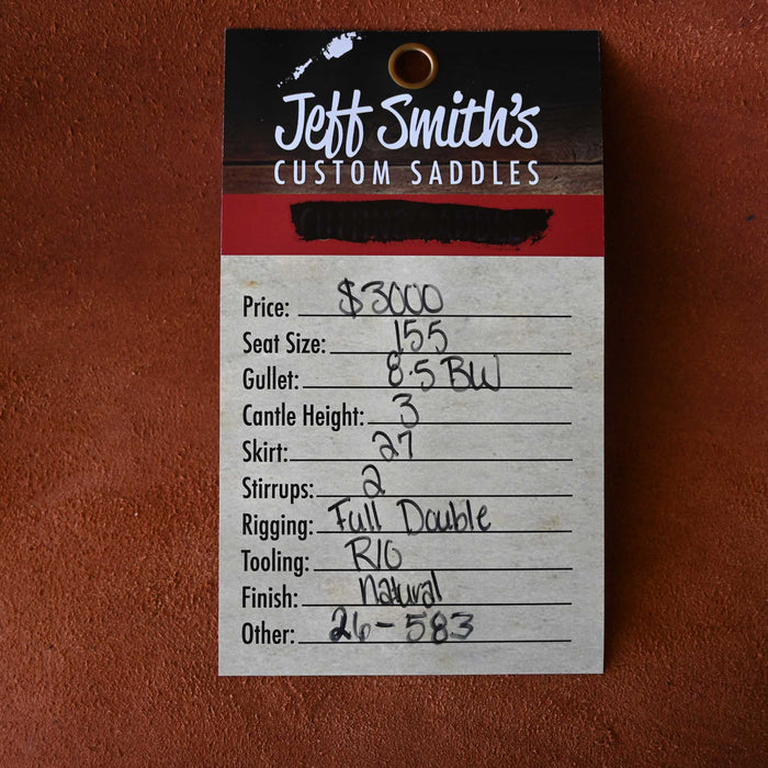 15.5" JEFF SMITH BUSTER WELCH RANCH CUTTER SADDLE