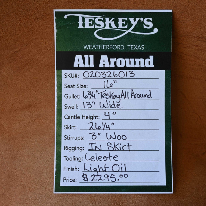 16" TESKEY'S ALL AROUND SADDLE