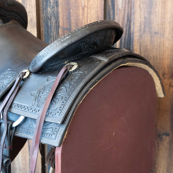 16" USED CORRIENTE RANCH CUTTER SADDLE