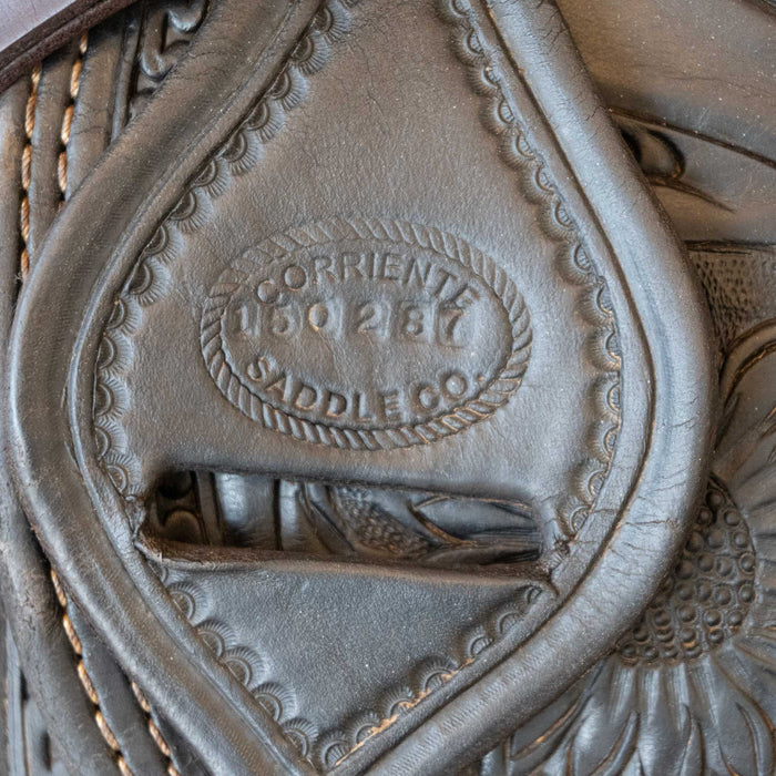 16" USED CORRIENTE RANCH CUTTER SADDLE