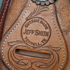 14.5" USED JEFF SMITH ROPING SADDLE Saddles Jeff Smith