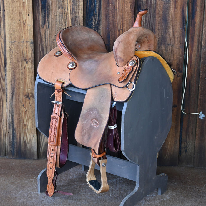 15" USED TESKEY'S BARREL SADDLE Saddles - Used Teskey's Saddlery