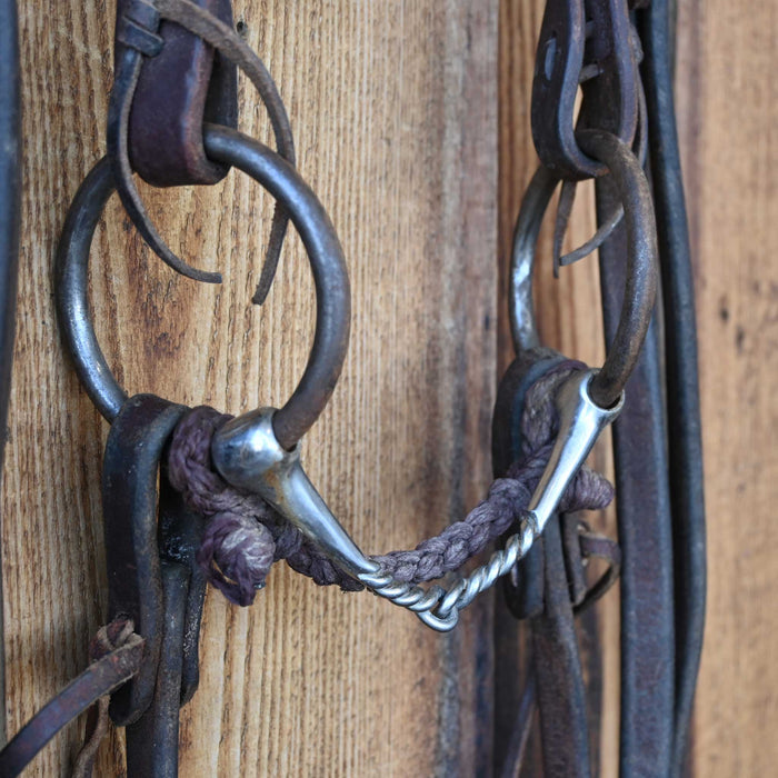 O-Ring Twisted Wire Snaffle Bridle Rig w/Browband Headstall