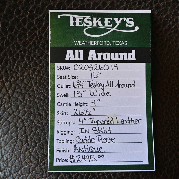 16" TESKEY'S ALL AROUND SADDLE