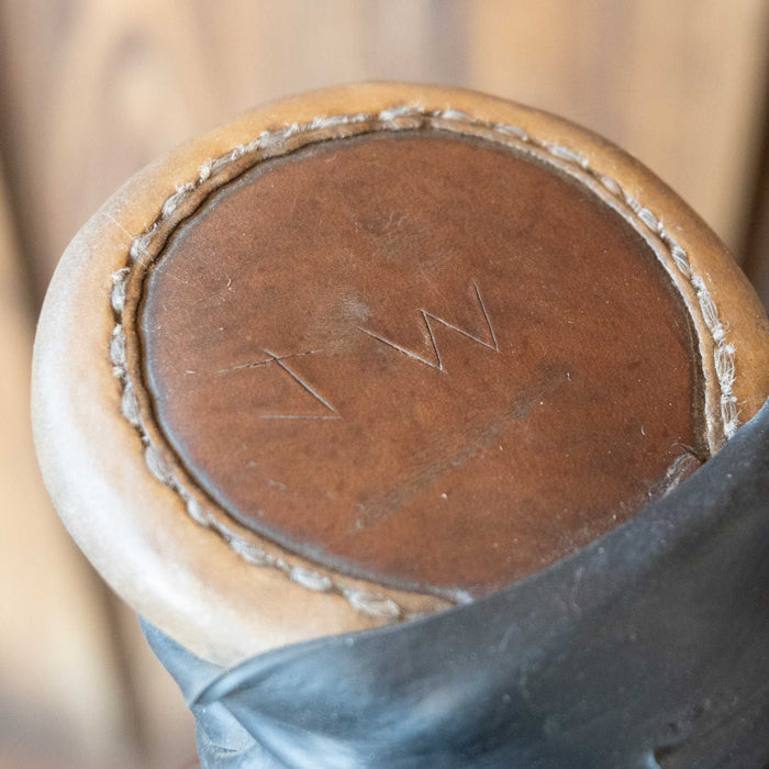 15.5" USED CHIP GREER TEAM ROPING SADDLE