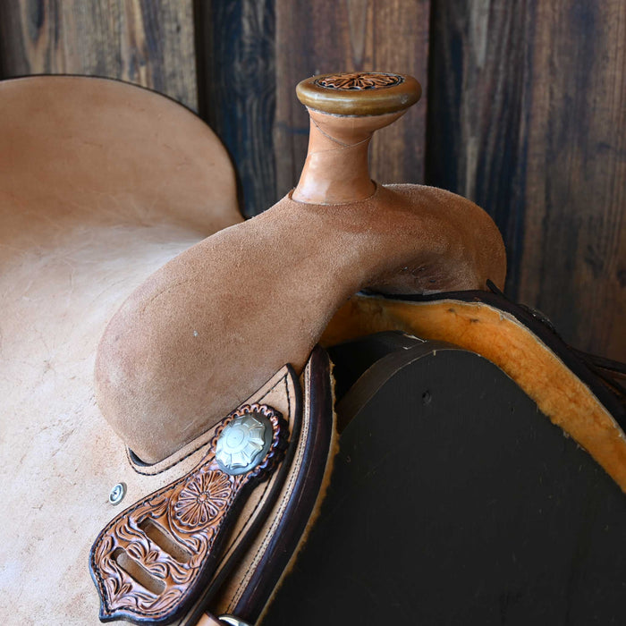 15" TESKEY'S TEAM ROPING SADDLE
