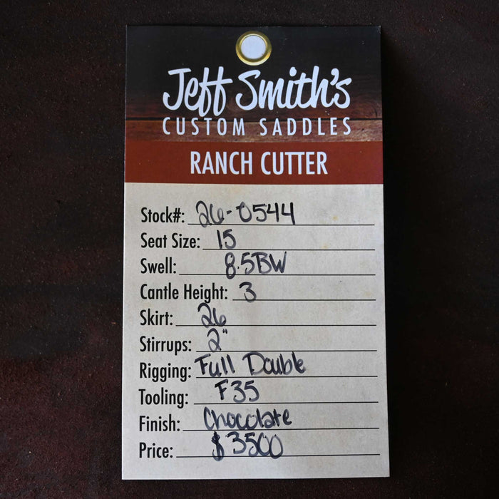 15" JEFF SMITH BUSTER WELCH RANCH CUTTER SADDLE