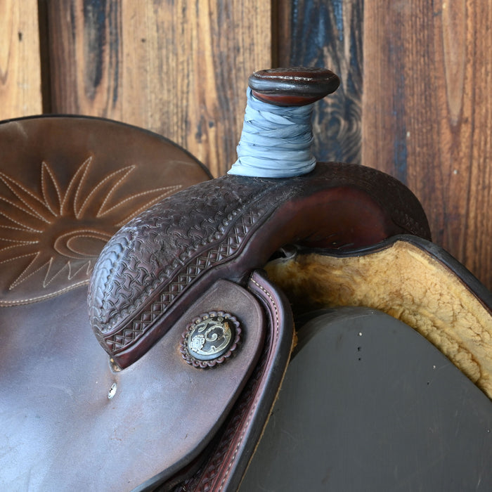 13.5" USED COATS TEAM ROPING SADDLE