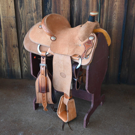 14" TESKEY'S TEAM ROPING SADDLE Saddles - New Teskey's Saddlery