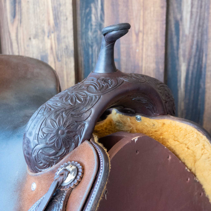 16" USED JEFF SMITH CUTTING SADDLE