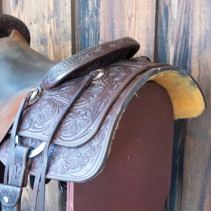 16" USED JEFF SMITH CUTTING SADDLE