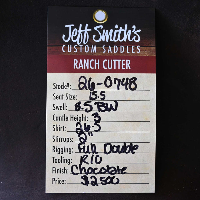 15.5" JEFF SMITH BUSTER WELCH RANCH CUTTER SADDLE