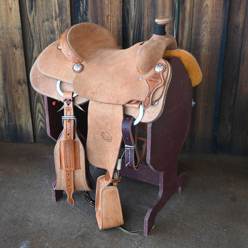 15.5" TESKEY'S TEAM ROPING SADDLE Saddles - New Teskey's Saddlery