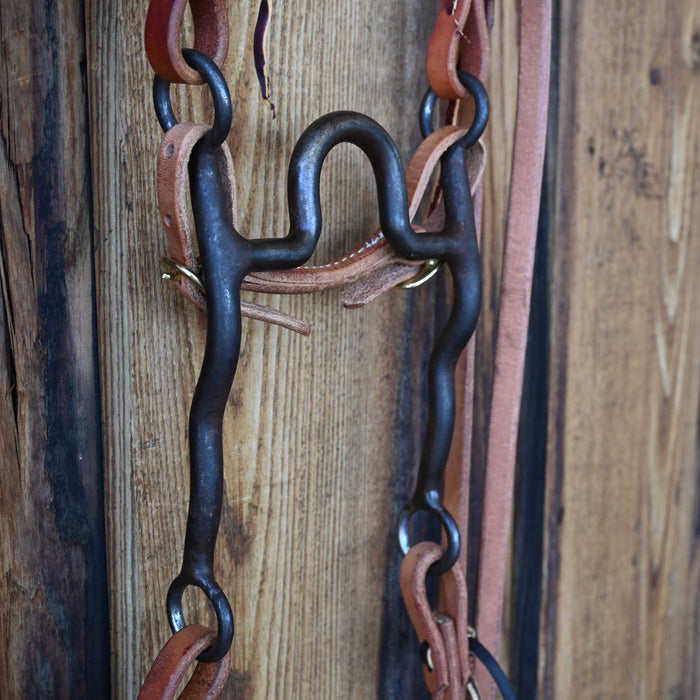 Beller Solid Port Bridle Rig w/Single Ear Headstall