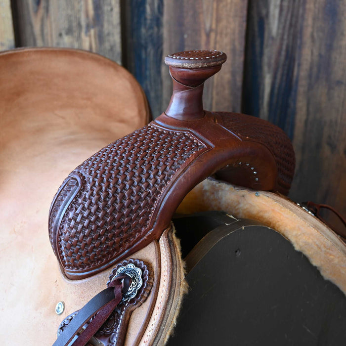 15" TESKEY'S RANCH CUTTER SADDLE Saddles - New Teskey's Saddlery