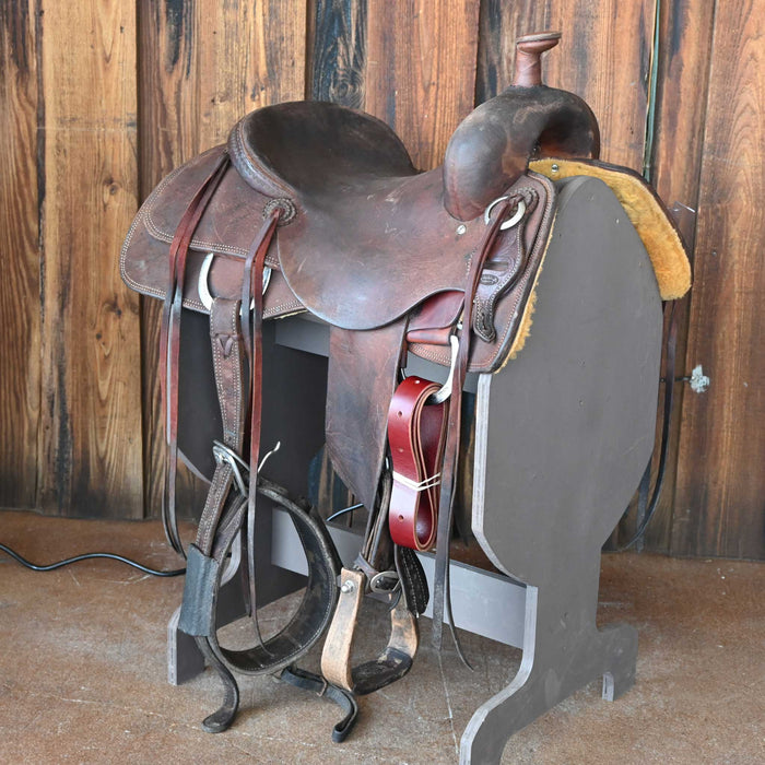 15.5" JEFF SMITH BUSTER WELCH RANCH CUTTER SADDLE