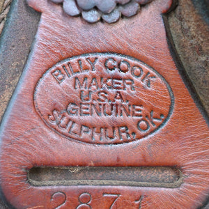 14.5" USED BILLY COOK RANCH SADDLE Saddles - Used Billy Cook