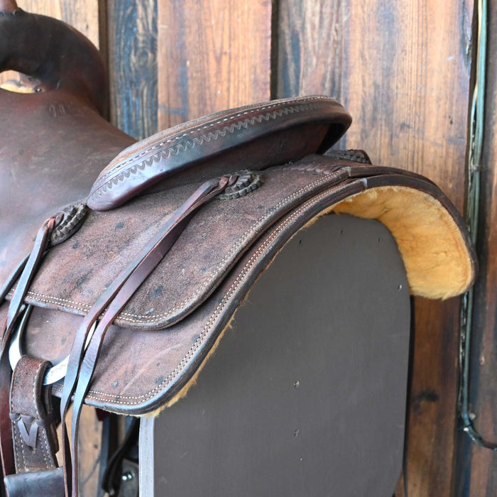 15.5" JEFF SMITH BUSTER WELCH RANCH CUTTER SADDLE