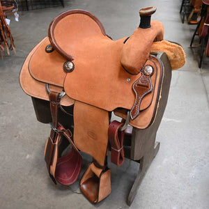 14.5" TESKEY'S ROPING SADDLE Saddles TESKEY'S SADDLERY LLC   