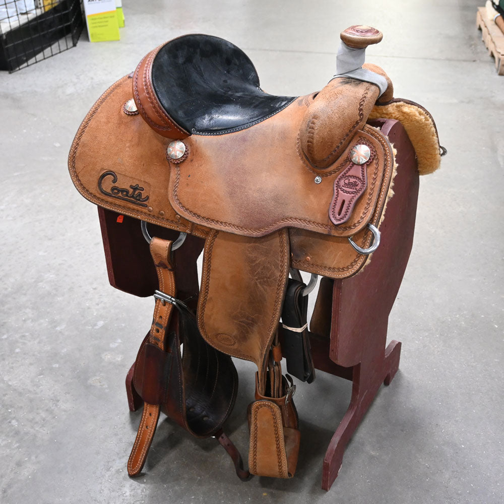 14.5" USED COATS ROPING SADDLE Saddles - Used Coats Saddlery
