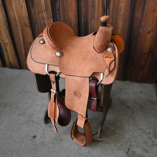 14.5" TESKEY'S CALF ROPING SADDLE Saddles - New Teskey's Saddlery