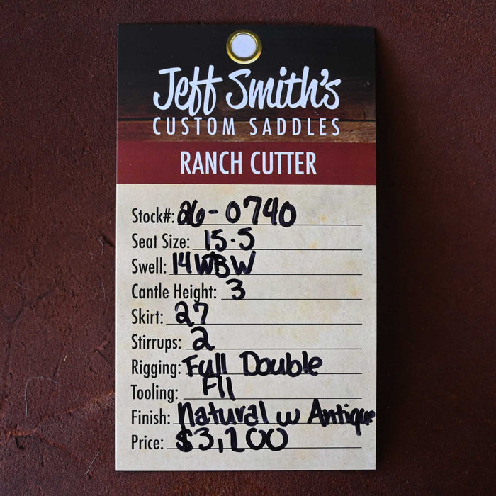 15.5" JEFF SMITH BUSTER WELCH RANCH CUTTER SADDLE