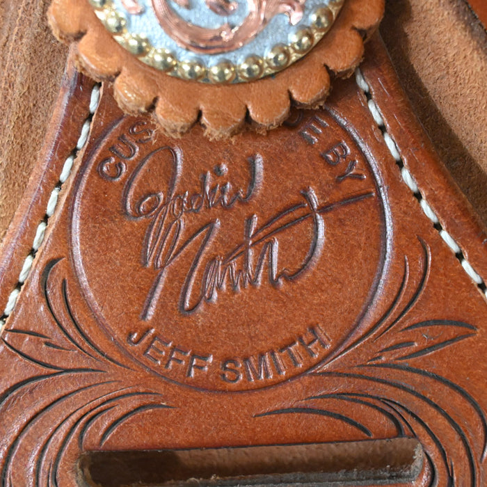 12.5" USED JEFF SMITH JACKIE GANTER BARREL SADDLE Saddles - Used Jeff Smith