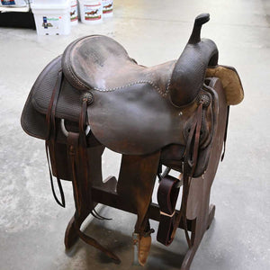 16" USED JEFF SMITH CUTTING SADDLE Saddles Jeff Smith   