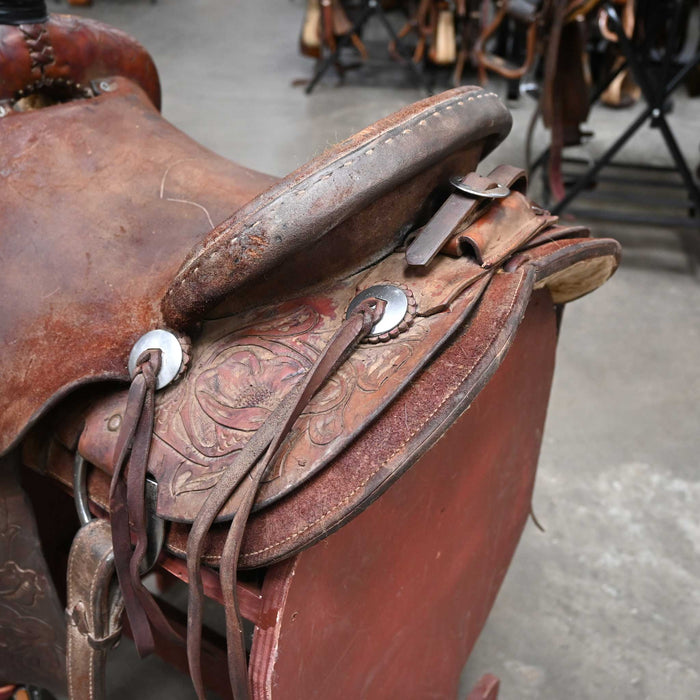 16" USED HAL EVANS RANCH SADDLE