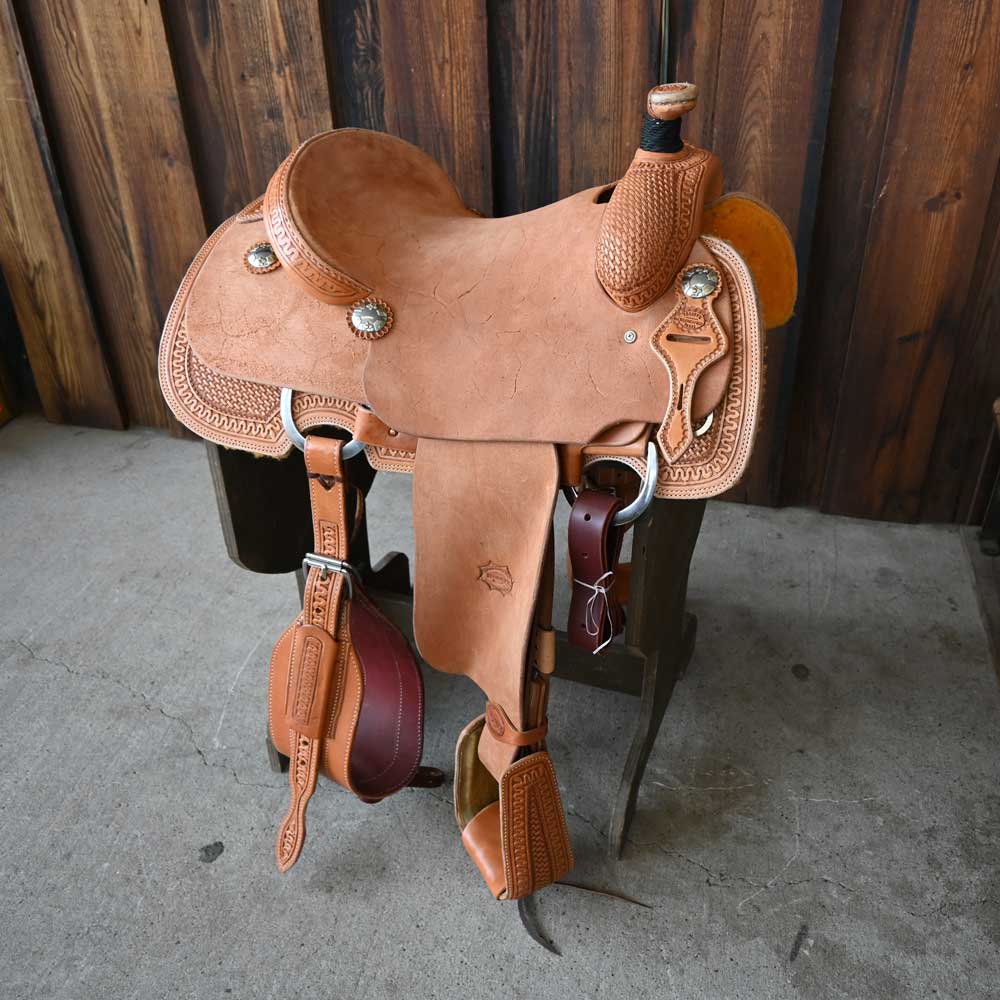 15.5" TESKEY'S CALF ROPING SADDLE Saddles Teskey's Saddlery