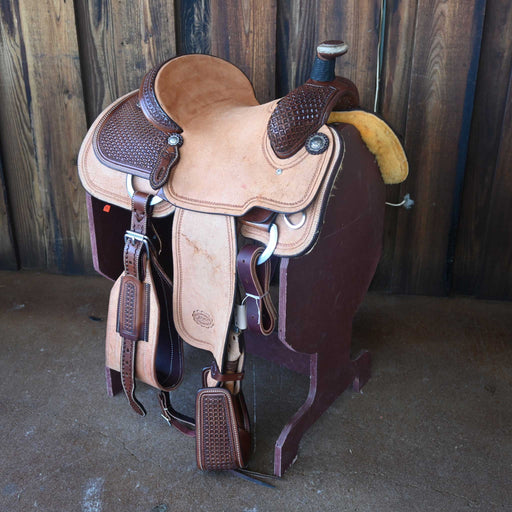 13.5" PATRICK SMITH TEAM ROPING SADDLE Saddles - New Patrick Smith