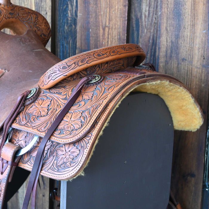 15.5" JEFF SMITH BUSTER WELCH RANCH CUTTER SADDLE