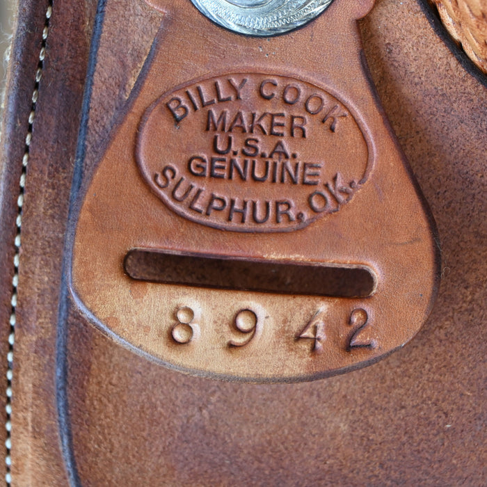 15.5" USED BILLY COOK CUTTING SADDLE
