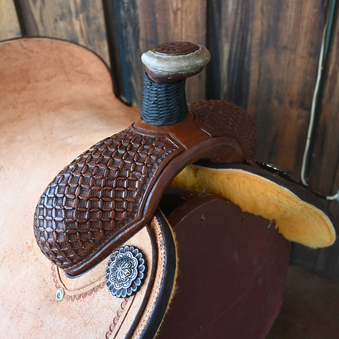 16.5" PATRICK SMITH TEAM ROPING SADDLE Saddles - New Patrick Smith