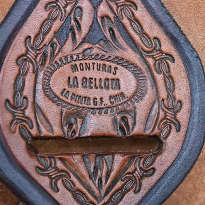 15" USED MONTURAS LA BELLOTA TEAM ROPING SADDLE