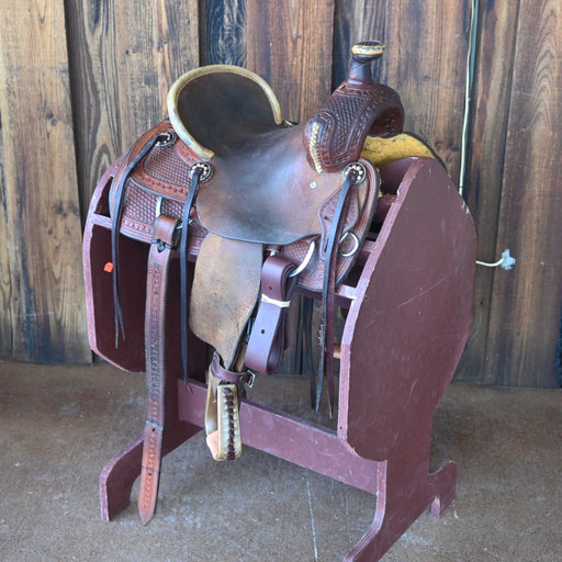 12" USED TESKEY'S JR RANCH ASSOCIATION SADDLE Saddles - Used Teskey's Saddlery