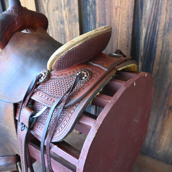 12" USED TESKEY'S JR RANCH ASSOCIATION SADDLE Saddles - Used Teskey's Saddlery