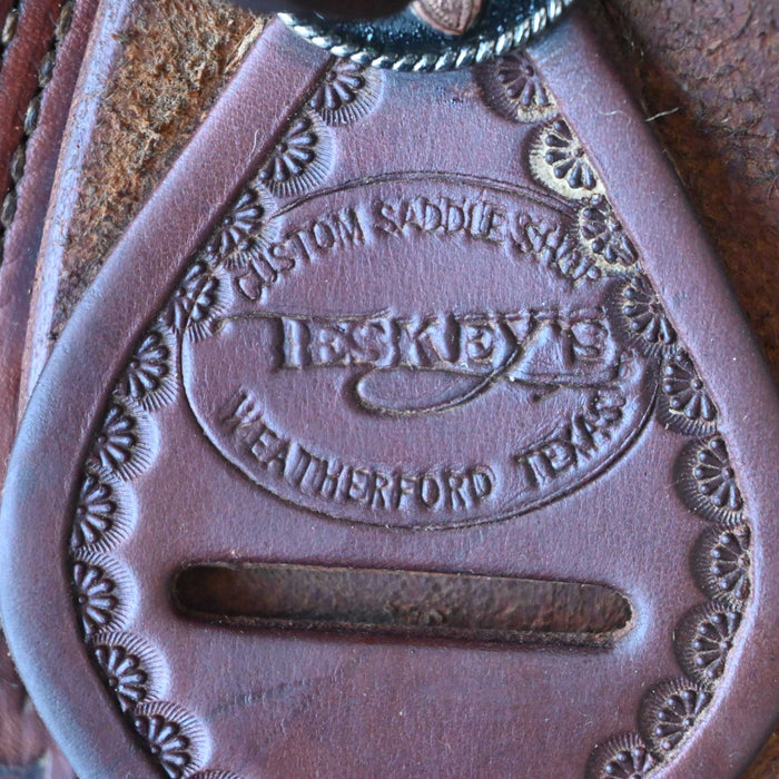 12" USED TESKEY'S JR RANCH ASSOCIATION SADDLE Saddles - Used Teskey's Saddlery