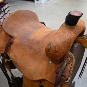 17" USED TESKEY'S STRIP DOWN RANCH SADDLE Saddles TESKEY'S SADDLERY LLC   