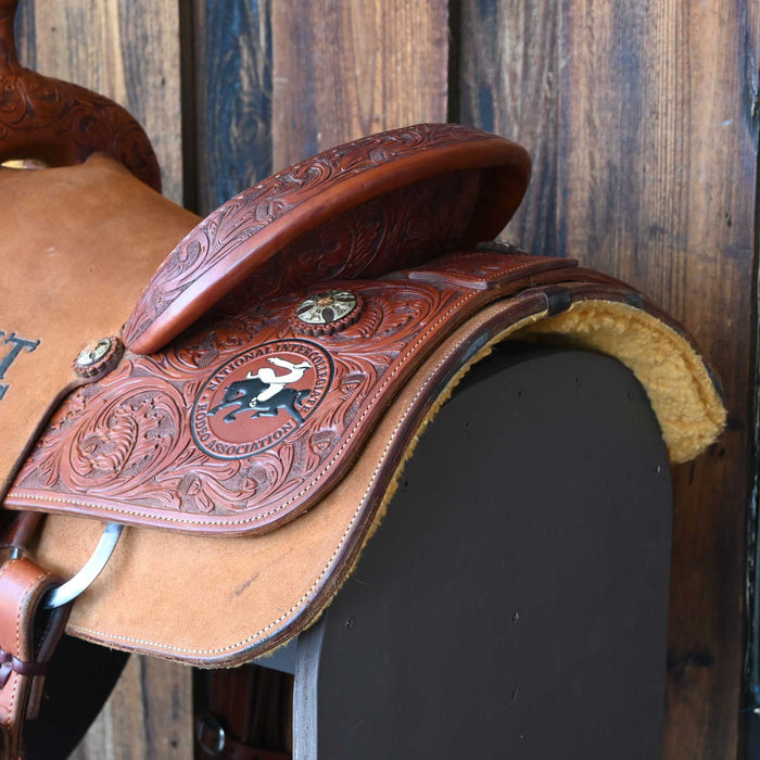 14" USED CACTUS TEAM ROPING SADDLE