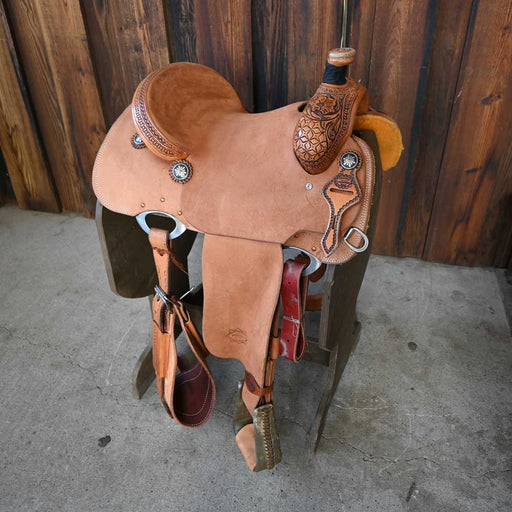 14.5" TESKEY'S CALF ROPING SADDLE Saddles - New Teskey's Saddlery