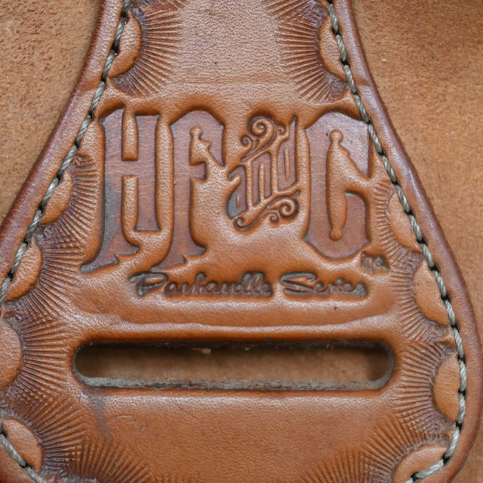 13.5" USED HF&C TEAM ROPING SADDLE