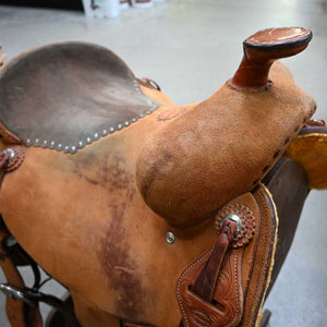 16" USED JEFF SMITH COWBOY SADDLE Saddles Jeff Smith   