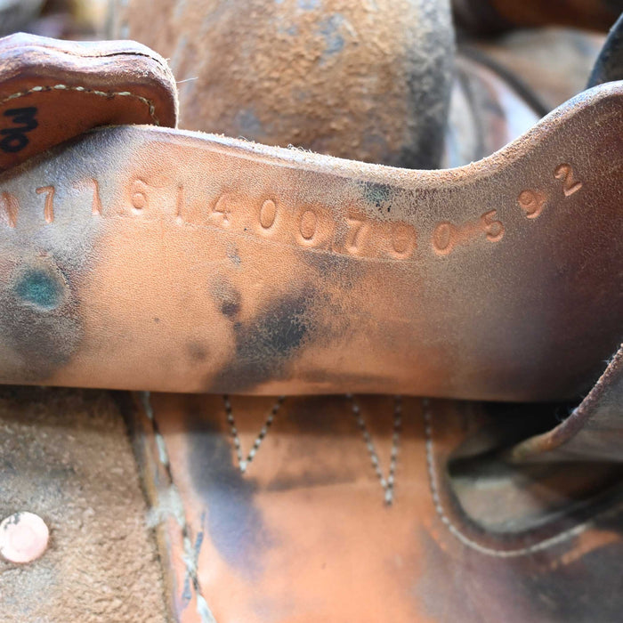 14" USED MARTIN TEAM ROPING SADDLE