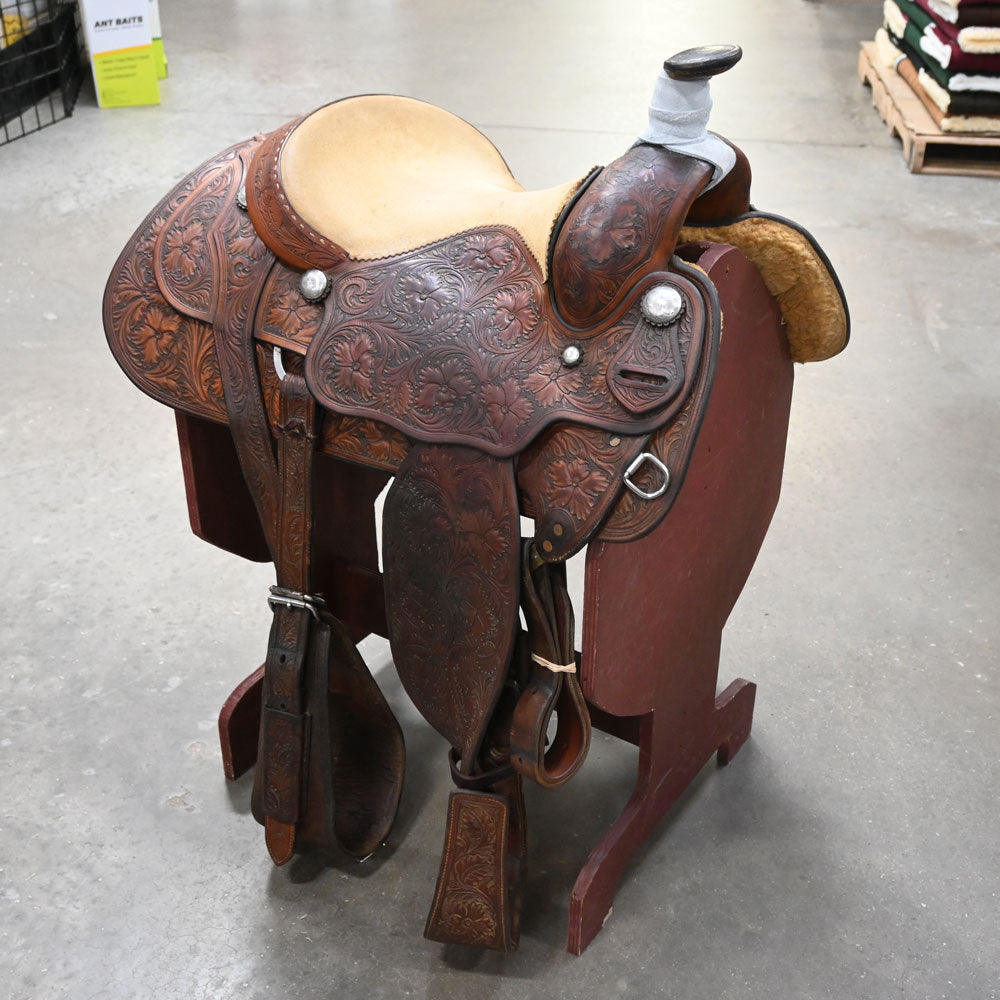 15" USED BOB'S ROPING SADDLE